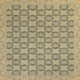 thumbnail image 1 of Ahgly Company Tapis d'Intérieur Carrés Abstraits Bruns Abstraits pour Aire, 3 Pieds Carré, 1 of 6
