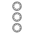 thumbnail image 1 of Redempat Chain Ring - Easy To Install Durable Wide Compatibility - Bike Crank Precise Fit Bicycles Crank 46T black 3Set, 1 of 6