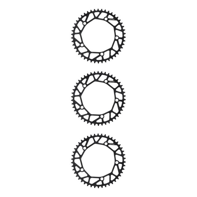 Redempat Chain Ring - Easy To Install Durable Wide Compatibility - Bike Crank Precise Fit Bicycles Crank 46T black 3Set