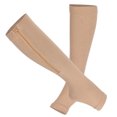 thumbnail image 3 of Bas de Soutien, 2 Pcs Chaussettes de Compression Zippées Chaussettes de Compression Élastiques Fiabilité Exceptionnelle, 3 of 8