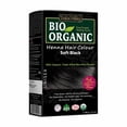 thumbnail image 1 of Indus Valley Organic Henna Hair Colour Kit for Women- Chemical-Free 100% Grey Coverage Natural Soft Black Henna Powder - Vegan Herbal Hair Dye Infused with Plant Based Ingredients, 1 of 5