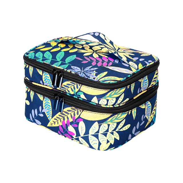 Redempat Sacs de Rangement pour Vernis à Ongles en Polyester pour une base de Tous les Jours Robuste et Durable en Bleu Foncé
