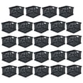 thumbnail image 1 of Sterilite Bac de Rangement Empilable en Plastique, Noir, Lot de 24, 1 of 9