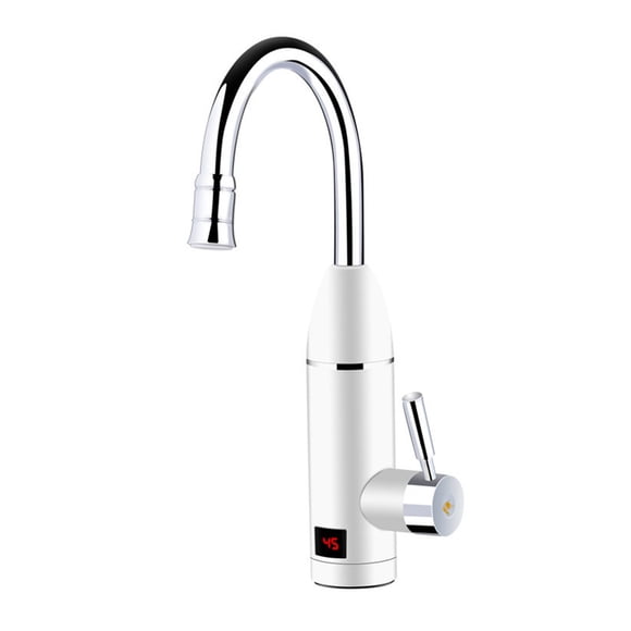 Binwennn Logiciel de Remodelage de Cuisine Tête de Robinet de Cuisine Remplacement Boutons de Robinet Incliné Chauffe-Eau Instantané Affichage de Température LED