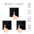 thumbnail image 2 of Wireless Switches WiFi Light Switch Smart Wall Compatible with Alexa Echo Google Home Assistant Control APP Touchable Light Switch Phone for iOS 1 2 3 Gang, 2 of 8