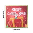 thumbnail image 3 of Christmas Gift Box Red Empty Paper Box 6.61 in x 6.61 in x 3.14 in For Personalized Holiday Presents, 3 of 8