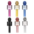 thumbnail image 4 of Xingzhi Microphone Réduction de Bruit Rechargeable Microphone Karaoké Sans Fil Portable Micro LED, Or, 4 of 8