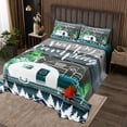 thumbnail image 2 of Erosebridal Happy Camping Coverlet Set Queen, RV Camper Bedding Set, Lake House Decor, 3 Pieces, 2 of 5