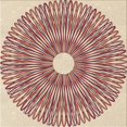 thumbnail image 1 of Ahgly Company Machine Washable Indoor Square Transitional Khaki Gold Area Rugs, 7' Square, 1 of 7