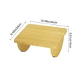 thumbnail image 3 of weibbin Yellow Wooden Rocking Footrest - Adjustable Under-Desk Foot Stool for Office, Ergonomic, 13.4x9.4 Inch, 3 of 6