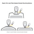 thumbnail image 4 of Minn Kota Boat Anchor System Mounting Bracket 1810385 Raptor; Jack Plate Port Side Mount; Mounts Minn Kota Raptor Shallow Water Anchor; 6 Inch Rise And 8 Inch Setback; Powder Coated; Black; Aluminum, 4 of 8