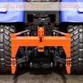 thumbnail image 3 of EDTara Capacité de Levage de 3000 Lb Tracteur Attelage Rapide 3 Points Attelage Rapide pour Tracteurs de Catégorie 1 et 2, Accessoires entre Bras Inférieurs Attelage Rapide avec 2 Récepteurs, Orange, 3 of 7