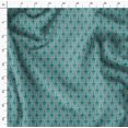 thumbnail image 4 of Soimoi Green Rayon Fabric Palmette Damask Print Fabric by Yard 42 Inch Wide, 4 of 6