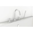 thumbnail image 3 of Ancona Prima 4 Colori Series Brushed Nickel Bathroom Tub Faucet , 3 of 4