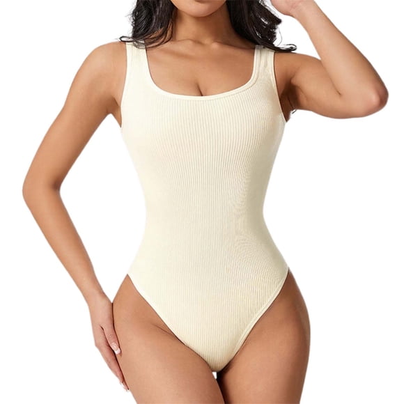 Bodysuit for Women Body Shaping Jumpsuit with Waist Cinching and Lifting Tight Fit for Daily Wear and