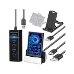 3.5 1 cm IPS Écran d'affichage USB Ordinateurs d'écran secondaire CPU GPU RAM HDD Affichage de la date de l'heure du moniteur Interrupteur d'écran vertical horizontal