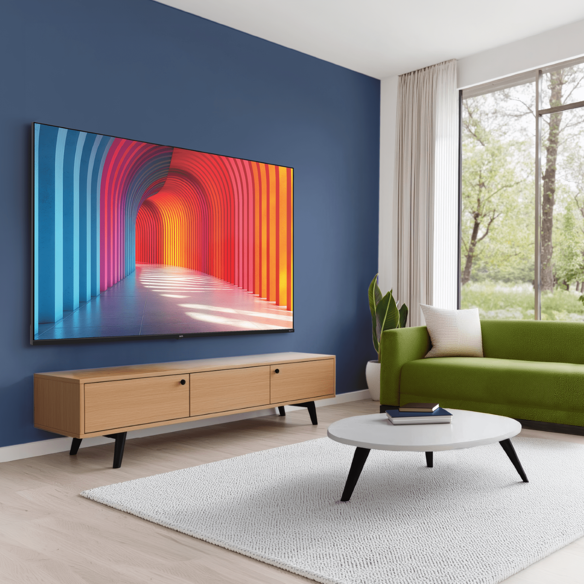 onn 85” QLED 4K UHD Smart Roku TV