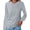 Light Gray, variant on Innerwin T-shirt Long Sleeve Women T Shirt Dailywear Solid Color Loose Tee Black L