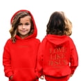 thumbnail image 1 of Sweat à Capuche Décontracté à Manches Longues pour Filles avec Poche pour Usage Quotidien, 1 of 7