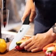 thumbnail image 2 of Ceramic Knives Set for Kitchen Knives 3 4 5 inch Sharp Fruit Paring Knifes with Sheath Utility Vegetable Carrot Cutter White Blade, 2 of 5