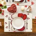 thumbnail image 4 of Wooowa Valentine's Day Printed Placemat 11.8x17.7 Inches - Heat-Resistant Table Decor for Kitchen, Home & Holiday Parties, 4 of 6