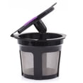 thumbnail image 3 of Reusable K Cups, Universal Refillable Coffee Filters for Single Serve Coffee Maker, 3-Pack of Reusable Pods, Black, 3 of 4