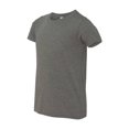 thumbnail image 1 of T-Shirt à Manches Courtes Col Rond pour Jeunes - Gris Tri-Mélange - Grand, 1 of 1