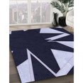 thumbnail image 3 of Ahgly Company Tapis d'Intérieur Lavable en Machine Carré Bleu Nuit, 4 Pieds Carré, 3 of 7