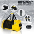 thumbnail image 4 of AFISHTOUR Motorcycle Waterproof Duffel Bag, 65L Motorcycle Dry Bag with Quick-fixed Straps for Travel, Kayaking, Camping (Yellow), 4 of 9