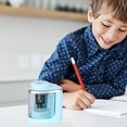 thumbnail image 1 of TopLLC Home Essentials, Home and Kitchen, Home Goods Pencil Roller Student Stationery Semi-automatic Pencil Sharpener Machine Small Student Pencil Automatic Sharpener Electric Pencil Sharpener, 1 of 6