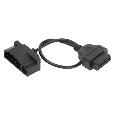 Fyydes OBD2 Extension Cable,OBD Cable Connector,40cm/15.7in 7‑Pin OBD1 To OBD2 OBDII 16‑Pin Diagnostic Scanner Adapter Cable Fit For