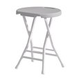 thumbnail image 3 of Folding Stool High Stool Camp Stool Furniture Round Stool Camping Chair Foldable gray, 3 of 9