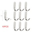 thumbnail image 2 of 10XSolid Stainless Steel Wall Mount Single Hook Heavy Duty Rustproof Coat Hanger, 2 of 8