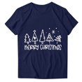 thumbnail image 4 of Amzcrzy Hauts d'Été pour Femmes Hauts de Noël Imprimés Col Rond Manches Courtes T-Shirt Haut Manches Courtes Col Rond T-Shirts pour Femmes Hauts Manches Courtes pour Femme, 4 of 4