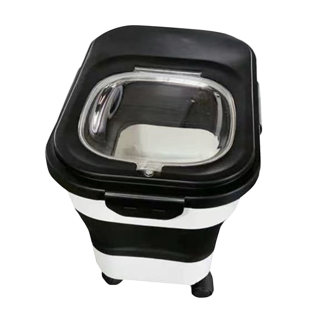 Binwennn Camping Must Haves 2022 Apartment Must Haves Lunch Storage Containers Foldable Dog Food Storage Kitchen Pantry Organizer For Grain Rice Flour & Container