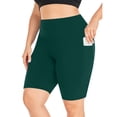 thumbnail image 3 of Wlynlyn Plus Size Biker Shorts for Women High Waisted Compression Yoga Tights Quick Dry Workout Shorts, 3 of 6