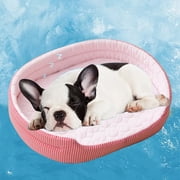 Meitianfacai Summer Cooling Dog Beds for Small Dogs Cats Dog Bed Waterproof Dog Mattress Nonskid Bottom Comfy Anxiety Pet Bed Mat, Removable and Easy to Clean