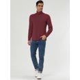 thumbnail image 4 of INSPIRE CHIC Men's Pullover Turtle Neck Long Sleeves Stretchy Slim Fit Tops, 4 of 6