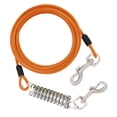 thumbnail image 1 of Laisse pour Chien Robuste de 8 m avec Attaches Pivotantes à Ressort, Chaîne de Coureur Durable pour Cour Extérieure et Camping, 1 of 4