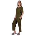 thumbnail image 3 of Inkmeso Ensemble de Pyjama à Manches Courtes pour Femmes, T-Shirt Henley et Ensemble de Vêtements de Nuit, 3 of 7
