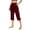 Wine #003, variant on Mohiass Summer Capri Pants for Women, Casual Pull On Womens Capris with Pockets, Women's Casual Pants & Capris, Ladies Capris Blue S
