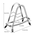 thumbnail image 2 of Stainless Steel Kitchen Organizer Cutting Board Holder Stand with Integrated Pot Lid Storage, 2 of 3