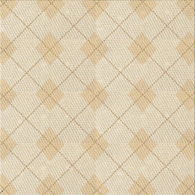 Ahgly Company Machine Washable Indoor Square Transitional Vanilla Gold Area Rugs, 6' Square
