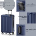 thumbnail image 3 of Sunbee  Ensemble de 3 Bagages Valise Rigide Légère avec Serrure TSA et Roulettes Multidirectionnelles, Bleu Foncé, 3 of 8