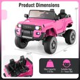 thumbnail image 3 of Costway 24V 2 Seater Ride on Car for Kids Licensed Toyota LC250 Ride on Truck with Remote, 3 of 10