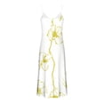 thumbnail image 5 of Ovzne Robes pour Femmes Robe Femmes Été Décontractée Plissée Imprimée Camis Sans Manches à Col en V Robe de Vacances Robe Imprimée Liquidation, 5 of 5