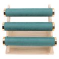 thumbnail image 3 of Bracelet Display Holder, Orderly Organize Prevent Wear Large Capacity Removable 3 Tier Bracelet Rack With Wooden Tray For Shop Green, 3 of 8