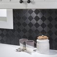 thumbnail image 4 of FASÄDE Miniquattro Decorative Vinyl Backsplash Panel in Brushed Onyx (6X6 Inch Sample), 4 of 5