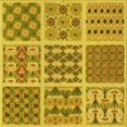 thumbnail image 1 of Ahgly Company Tapis d'Intérieur Lavables en Machine, Carrés Transitionnels Brun Bisque Foncé, 8' Carré, 1 of 7