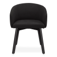 thumbnail image 3 of Bouclair Black Fabric and Wood Dining Chair, 3 of 7